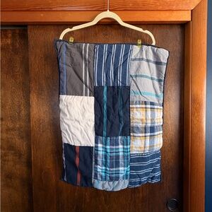 Pottery Barn Teen Navy patch Fabric shams-bundle of 2